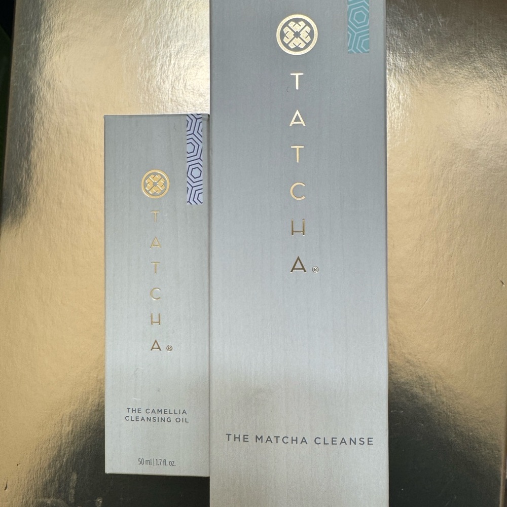 Tatcha Full Size Matcha Cleanser 5 oz and Tatcha Camellia Cleaning Oil 15ml